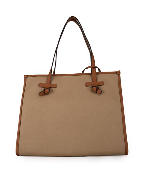 Borsa Shopping Marcella in canvas Corda GIANNI CHIARINI | BS 6850 COMMCORDA-CUOIO-CARAMEL